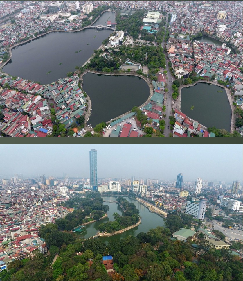 Aerial view of project